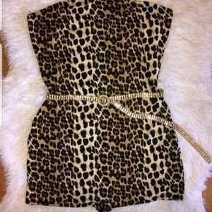 Brand new Leopard print romper